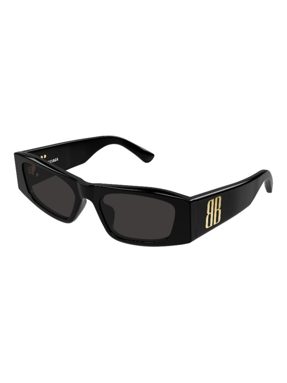 New Balenciaga Women's Sunglasses Black Grey Lens Acetate Frame BB0478S 001 55